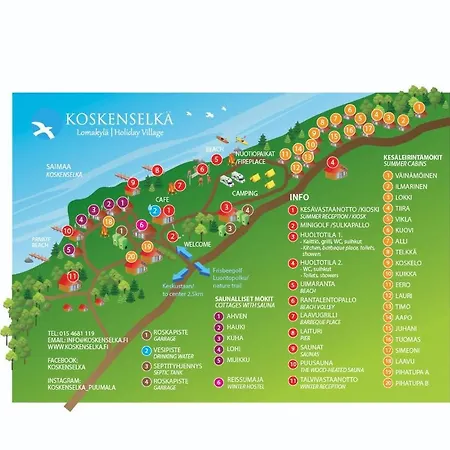 بيت خشبي Koskenselkae *